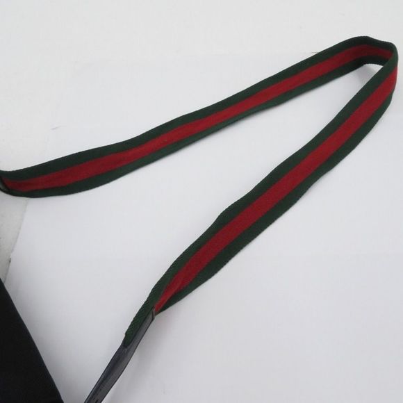 Gucci Sherry Line Shoulder Bag Canvas Black - Picture 7 of 10